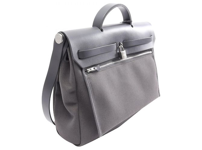 Hermès Borsa Hermes Herbag Zip Messenger 39 Marrone - vista 2