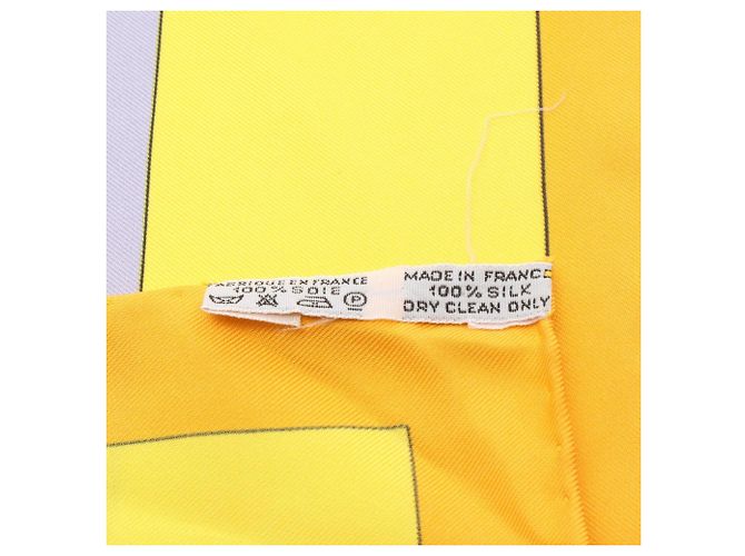 Hermès Sciarpa in seta Carré 90 Hello Dolly Hermes Multicolore Giallo - vista 3