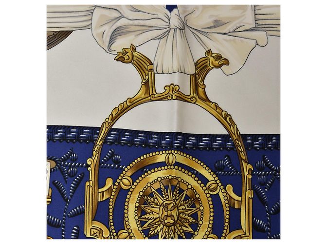 Hermès Hermes Carré 90 Schal Marineblau - Ansicht 14