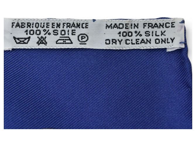 Hermès Hermes Carré 90 Schal Marineblau - Ansicht 15