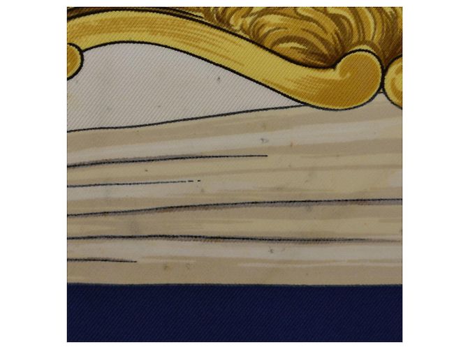 Hermès Hermes Carré 90 Schal Marineblau - Ansicht 8