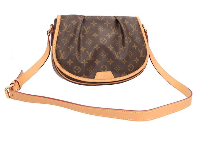 Borsa a tracolla Louis Vuitton Menilmontant PM Monogram Marrone - vista 11