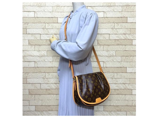 Borsa a tracolla Louis Vuitton Menilmontant PM Monogram Marrone - vista 2