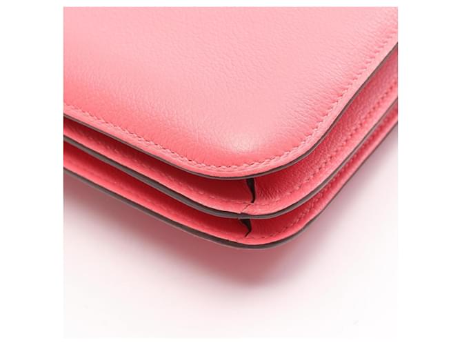 Hermès Borsa a tracolla Hermes Constance 3 Mini Rosa - vista 6