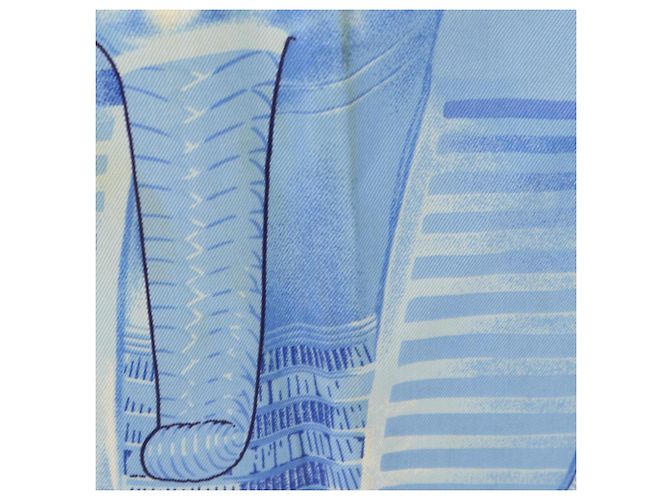 Hermès Sciarpa in seta Carré 90 Tutankhamun Hermes Blu Multicolore - Ansicht 5