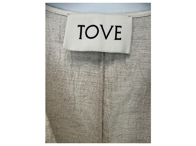 Autre Marque Vestido Midi Tove Eladia Beige Mezcla de Algodón - vista 2