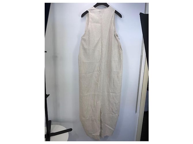 Autre Marque Vestido Midi Tove Eladia Beige Mezcla de Algodón - vista 4