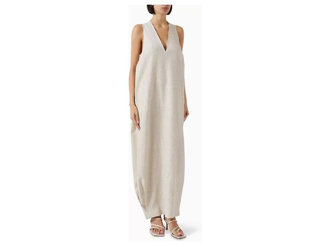 Autre Marque Vestido Midi Tove Eladia Beige Mezcla de Algodón - vista 5