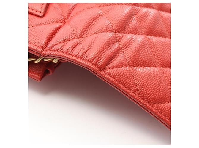 Borsa a tracolla 2-way Chanel Matelassé Loop Handle Rosso - vista 6