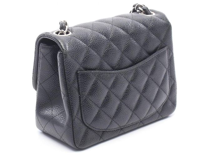 Borsa a Spalla Chanel Mini Matelassé Nero - vista 2