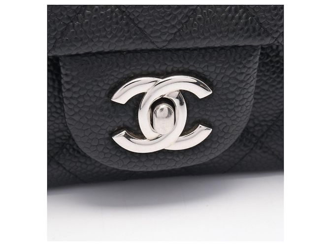 Borsa a Spalla Chanel Mini Matelassé Nero - vista 7