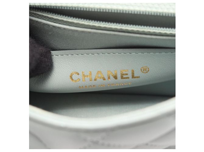 Borsa a Spalla Chanel Mini Matelassé Verde - vista 4