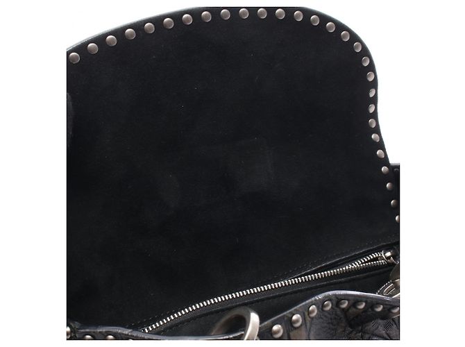 Christian Dior Dior LADY DIOR 2-Way Handtasche Schwarz Khaki - Ansicht 5
