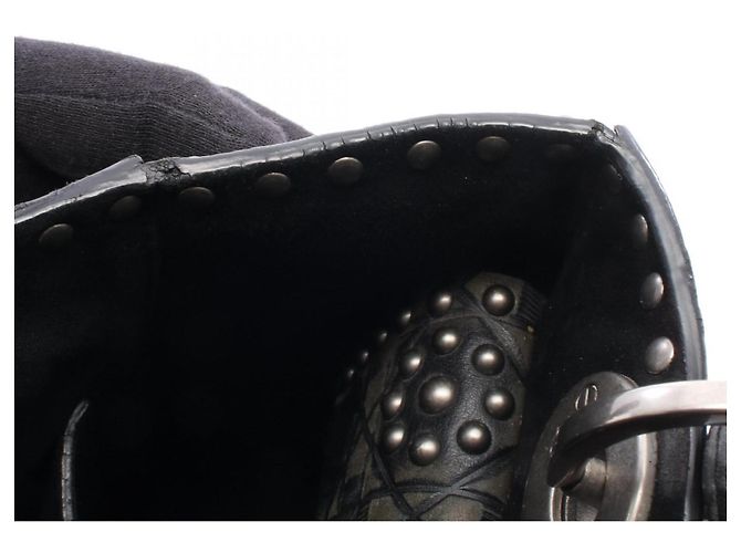 Christian Dior Dior LADY DIOR 2-Way Handtasche Schwarz Khaki - Ansicht 9