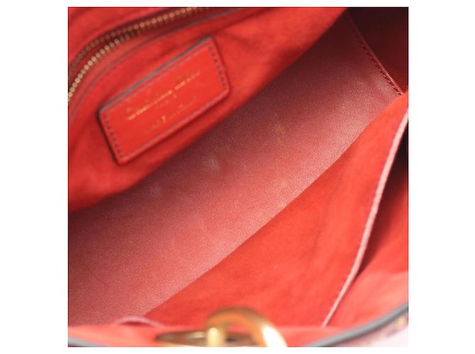 Christian Dior Dior LADY DIOR Borsa 2-Way con borchie Bordò - vista 7