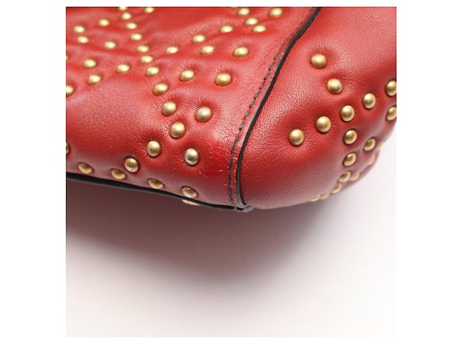Christian Dior Dior LADY DIOR Borsa 2-Way con borchie Bordò - vista 8