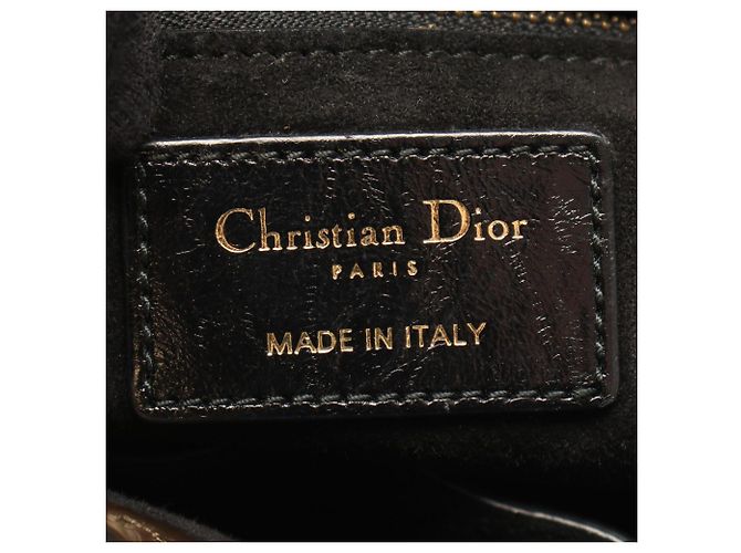 Borsa a 2 vie Christian Dior Dior Lady Small Cannage Nero - vista 4