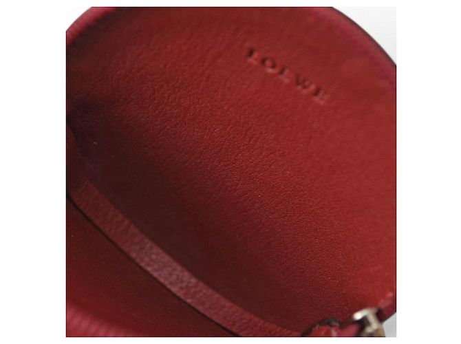 Loewe Münzbeutel aus Bordeaux Leder - Ansicht 9