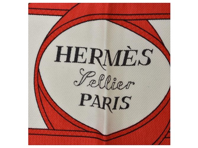 Hermès Foulard Hermes Carre 90 Blu navy - vista 5