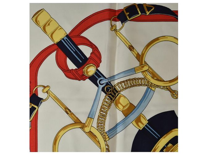 Hermès Foulard Hermes Carre 90 Blu navy - vista 7