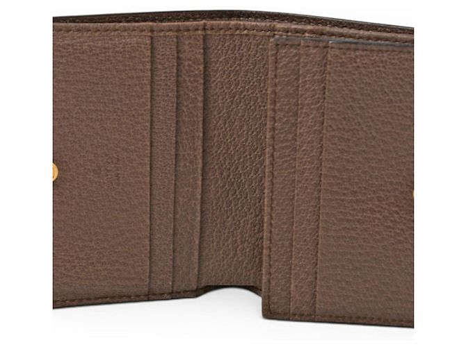 Cartera bi-fold Gucci Ophidia Castaño Beige - vista 13