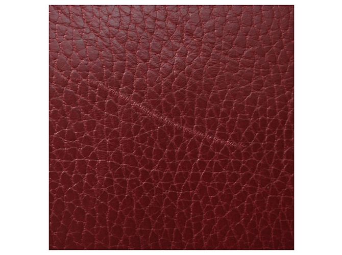 Borsa a tracolla in pelle Cartier Must de Bordeaux Bordò - vista 7