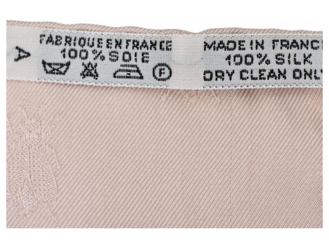Hermès Hermes Carré 90 Schal Pink Weiß Beige - Ansicht 5