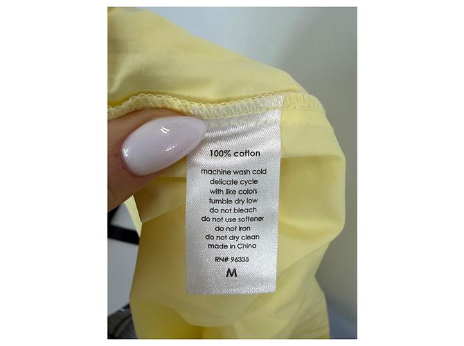 Autre Marque Susana Monaco Falda Maxi de Algodón Amarillo - vista 5