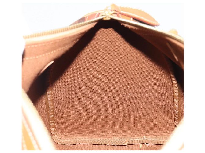 Céline Borsa Boston CELINE in tela Macadam PVC Pelle Marrone Oro Auth 189503A D'oro - vista 18