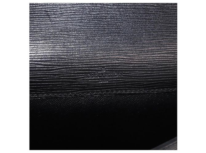 LOUIS VUITTON Epi Porte Documents Senatur Valigetta Nera M54452 LV Auth ka4997 Nero - vista 17