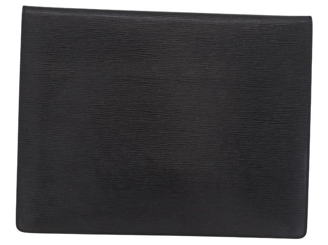 LOUIS VUITTON Epi Porte Documents Senatur Valigetta Nera M54452 LV Auth ka4997 Nero - vista 2