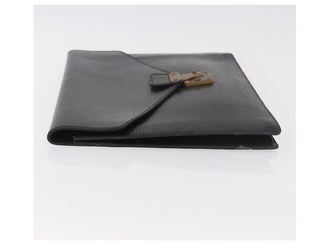 LOUIS VUITTON Epi Porte Documents Senatur Valigetta Nera M54452 LV Auth ka4997 Nero - vista 4