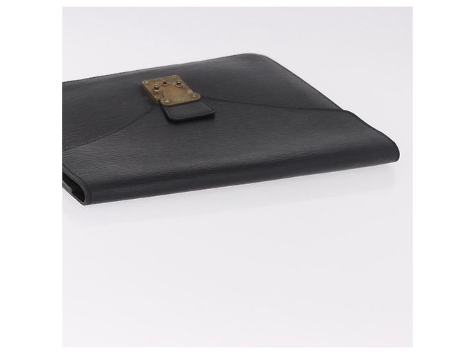 LOUIS VUITTON Epi Porte Documents Senatur Valigetta Nera M54452 LV Auth ka4997 Nero - vista 5
