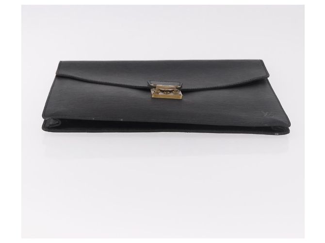 LOUIS VUITTON Epi Porte Documents Senatur Valigetta Nera M54452 LV Auth ka4997 Nero - vista 6