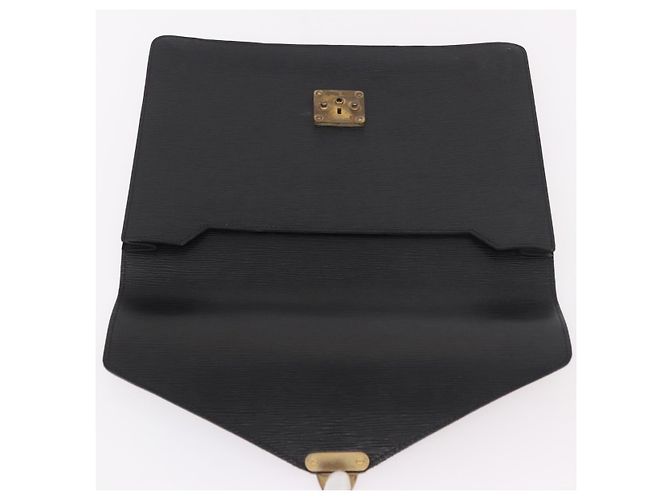 LOUIS VUITTON Epi Porte Documents Senatur Valigetta Nera M54452 LV Auth ka4997 Nero - vista 9
