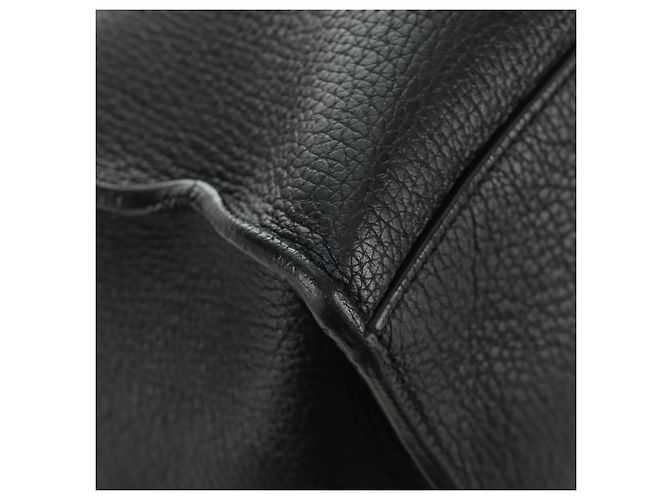 Céline CELINE Big bag Small Hand Bag Pelle Nero Argento Auth 189349SAM - vista 10