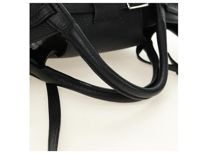 Céline CELINE Big bag Small Hand Bag Pelle Nero Argento Auth 189349SAM - vista 7