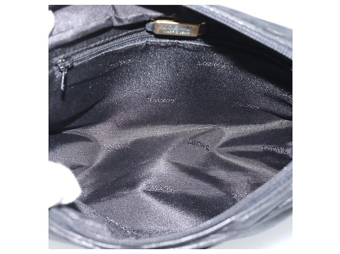 LOEWE Anagram Shoulder Bag Leather Black Gold Auth bs35825 Nero D'oro - vista 12