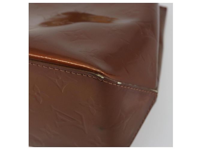 LOUIS VUITTON Monogram Vernis Reade PM Hand Bag Bronze M91146 LV Auth 189683 Bronzo - vista 16
