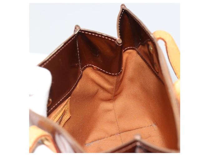 LOUIS VUITTON Monogram Vernis Reade PM Hand Bag Bronze M91146 LV Auth 189683 Bronzo - vista 22