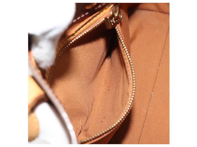LOUIS VUITTON Monogram Vernis Reade PM Hand Bag Bronze M91146 LV Auth 189683 Bronzo - vista 25