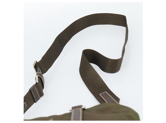 Borsa PRADA Nylon 2way Khaki Silver Auth 188309 Argento Cachi - vista 15