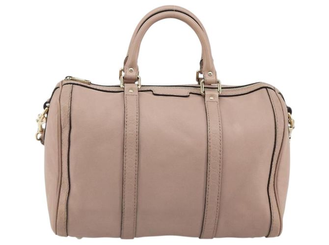 Borsa GUCCI in pelle 2way Pink Gold 247205 Auth ka5062 Rosa D'oro - vista 13