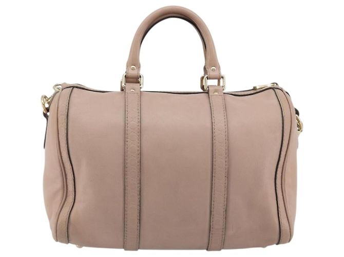 Borsa GUCCI in pelle 2way Pink Gold 247205 Auth ka5062 Rosa D'oro - vista 2