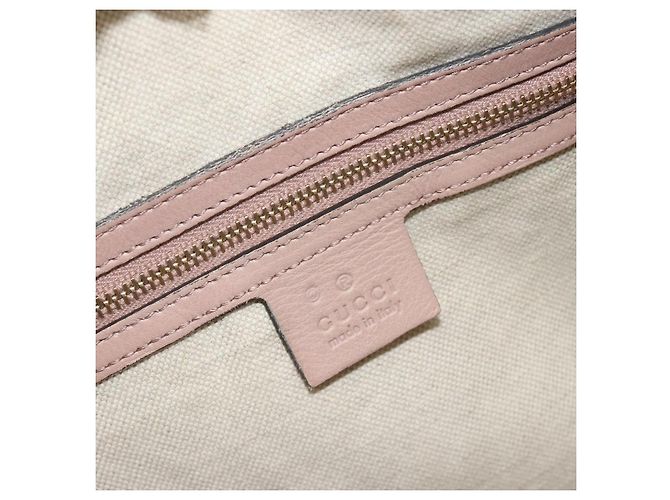 Borsa GUCCI in pelle 2way Pink Gold 247205 Auth ka5062 Rosa D'oro - vista 20