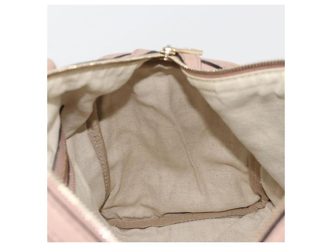 Borsa GUCCI in pelle 2way Pink Gold 247205 Auth ka5062 Rosa D'oro - vista 21