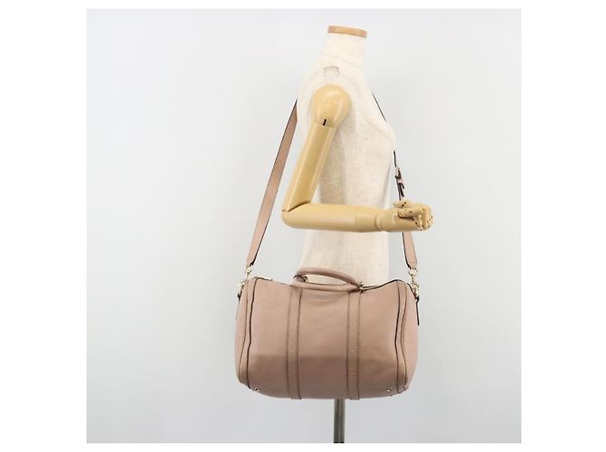 Borsa GUCCI in pelle 2way Pink Gold 247205 Auth ka5062 Rosa D'oro - vista 25