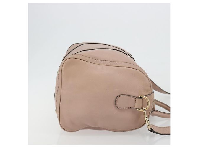 Borsa GUCCI in pelle 2way Pink Gold 247205 Auth ka5062 Rosa D'oro - vista 3