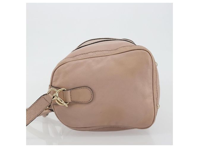 Borsa GUCCI in pelle 2way Pink Gold 247205 Auth ka5062 Rosa D'oro - vista 4