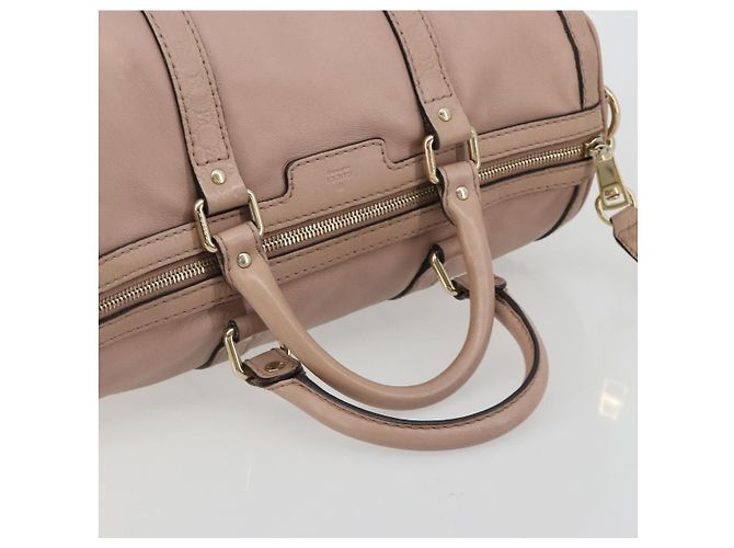 Borsa GUCCI in pelle 2way Pink Gold 247205 Auth ka5062 Rosa D'oro - vista 7